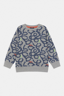 Happy Giraffe Blue Seven - Dukserica sa printom puteva i auta
