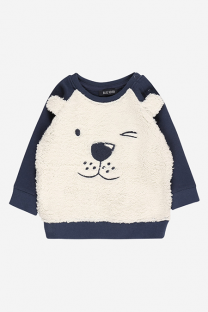Happy Giraffe Blue Seven - Džemper sa medvedom