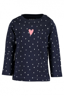 Happy Giraffe Blue Seven - Pamučna majica sa tufnicama preko cele površine