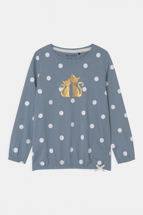 Happy Giraffe Blue Seven - Pamučna majica sa zlatnim macama