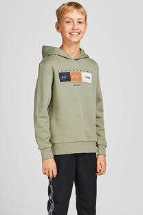 Happy Giraffe Jack & Jones - Maslinasto zelena dukserica sa printom