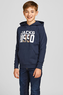 Happy Giraffe Jack & Jones - Tamno plava dukserica sa printom
