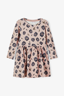 Happy Giraffe NAME IT - Roze haljina sa cvetnim dezenom 103537