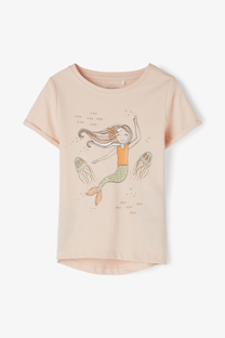 Happy Giraffe NAME IT - Pamučna majica sa motivom sirene 103638