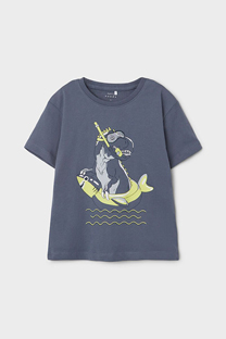 Happy Giraffe NAME IT - Majica sa printom dinosaurusa na moru