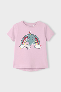 Happy Giraffe NAME IT - Majica sa printom ribice jednoroga