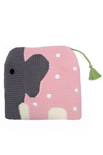Happy Giraffe Ukrasni jastuk slonče roze / siva 120038