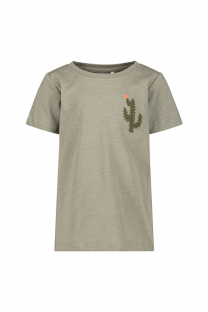 Happy Giraffe NAME IT - Zelena majica sa vezenim kaktusom