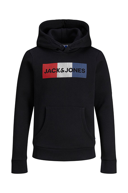 Jack & Jones - Crna dukserica sa printom Happy Giraffe