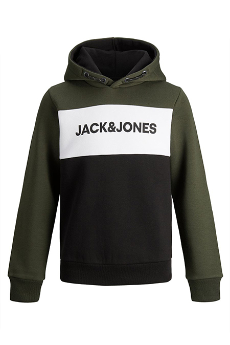 Jack & Jones - Trobojna dukserica sa printom Happy Giraffe