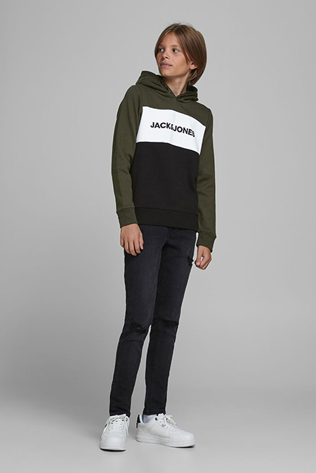 Jack & Jones - Trobojna dukserica sa printom Happy Giraffe