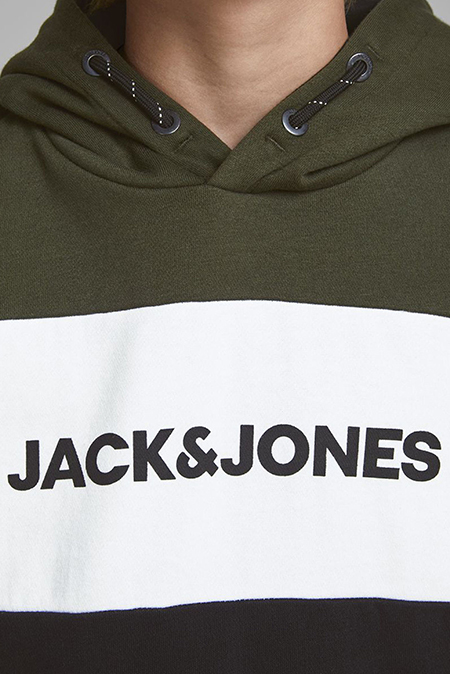 Jack & Jones - Trobojna dukserica sa printom Happy Giraffe