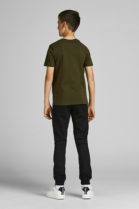 Jack & Jones - Tamno zelena majica sa printom Happy Giraffe