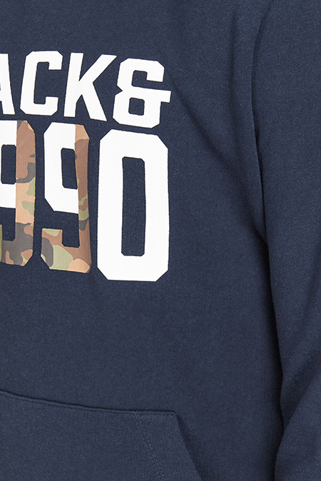 Jack & Jones - Tamno plava dukserica sa printom Happy Giraffe