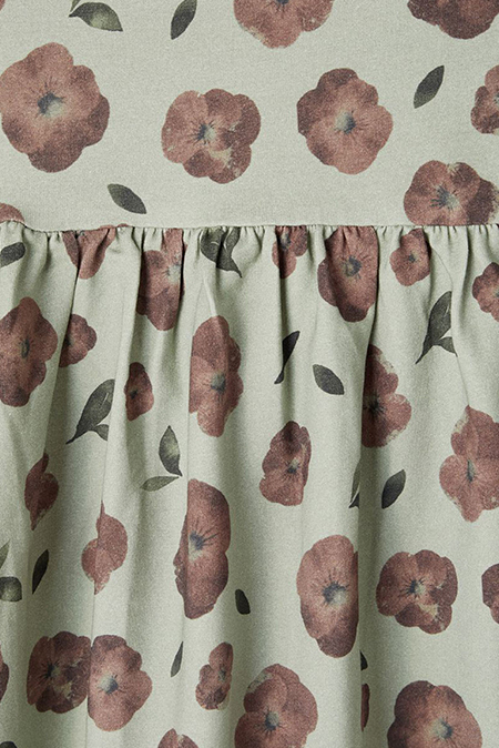 NAME IT - Zelena haljina sa cvetnim dezenom 103542 Happy Giraffe