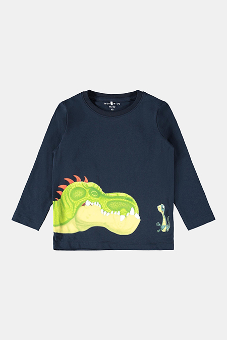 NAME IT - Pamučna dukserica sa printom dinosaurusa 103552 Happy Giraffe