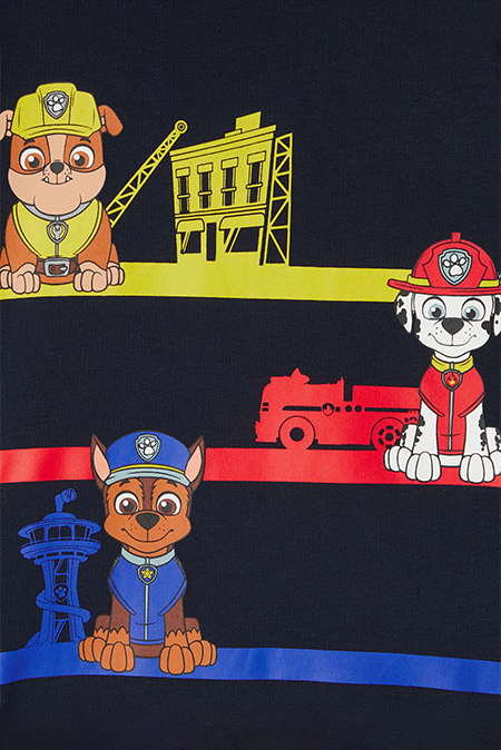 NAME IT - Pamučna dukserica sa temom printa Patrolne šape 103557 Happy Giraffe