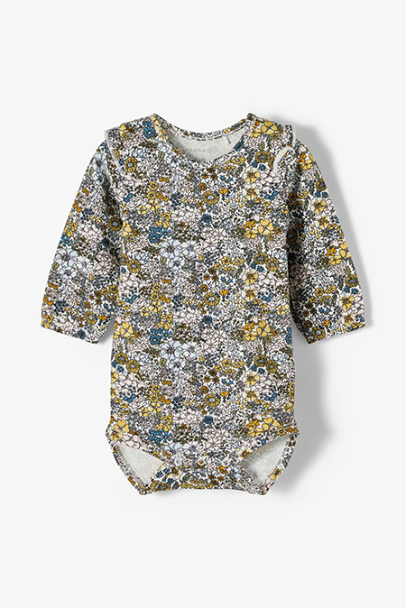 NAME IT - Pamučni bodi sa cvetnim dezenom 103571 Happy Giraffe