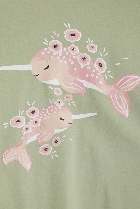 NAME IT - Pamučna majica sa motivom ribica 103644 Happy Giraffe