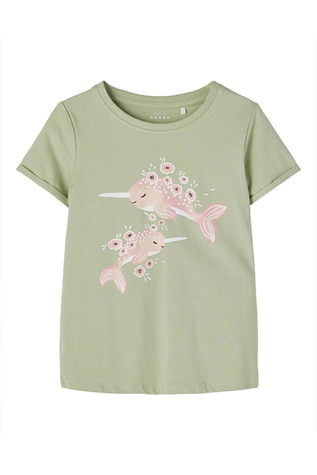 NAME IT - Pamučna majica sa motivom ribica 103644 Happy Giraffe