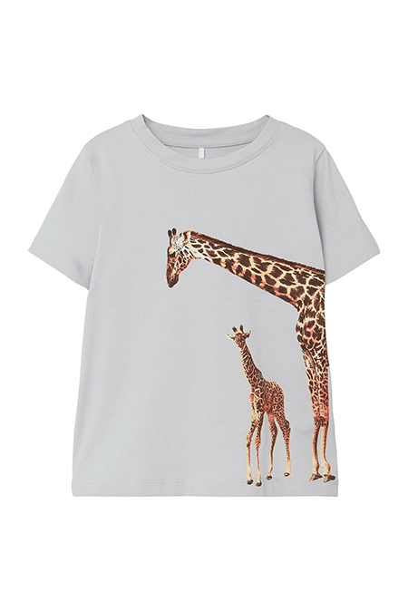 NAME IT - Majica sa printom mame i bebe žirafe Happy Giraffe