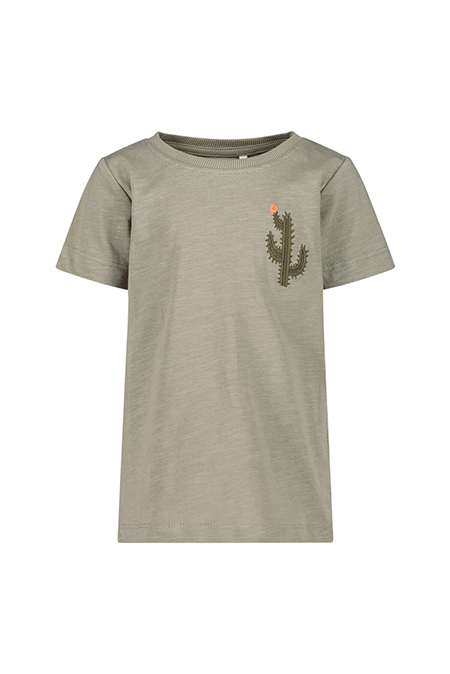 NAME IT - Zelena majica sa vezenim kaktusom Happy Giraffe