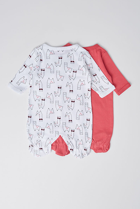 Set od dve pamučne pidžame 102195 Happy Giraffe
